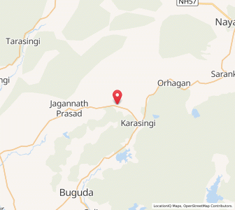 Map of Panchabhuti, Odisha