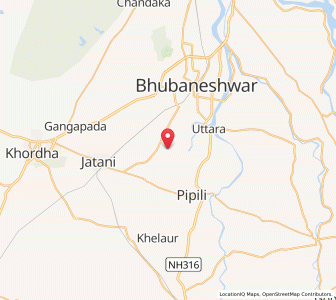 Map of Panchagan, Odisha
