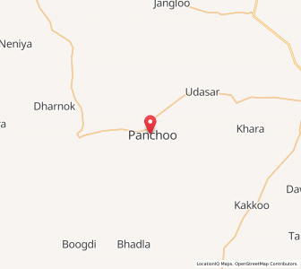 Map of Panchun, Rajasthan