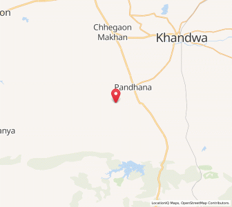 Map of Pandhana, Madhya Pradesh