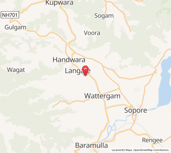Map of Panditpur, Kashmir