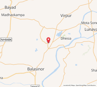 Map of Pandwa, Gujarat