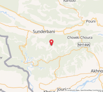 Map of Paneah, Kashmir