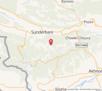 Map of Paneahwali Bain, Kashmir