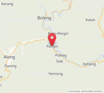 Map of Pangin, Arunachal Pradesh