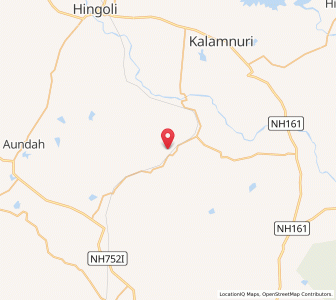 Map of Pangra, Maharashtra
