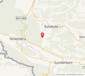 Map of Panhar, Kashmir