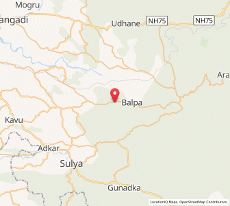 Map of Panja, Karnataka
