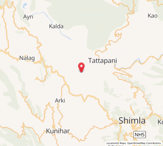 Map of Panjail, Himachal Pradesh
