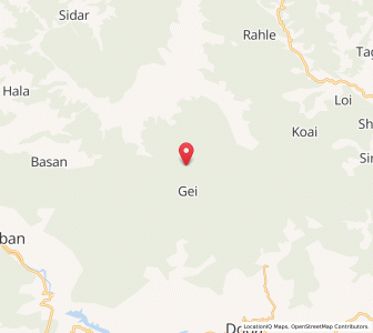 Map of Panjan, Kashmir