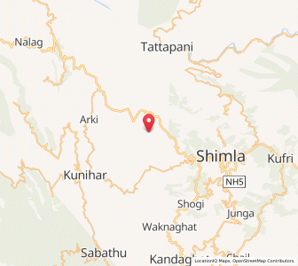 Map of Panjauti, Himachal Pradesh
