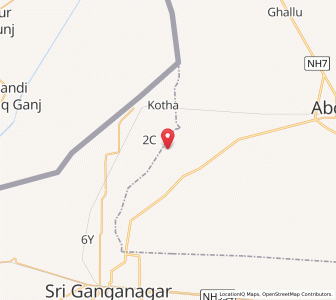 Map of Panjawa, Punjab