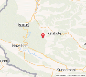 Map of Panjnera, Kashmir
