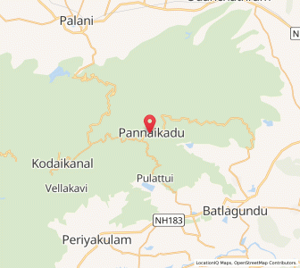 Map of Pannaikadu, Tamil Nadu