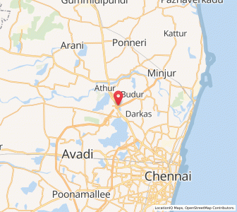 Map of Pannivakkam, Tamil Nadu