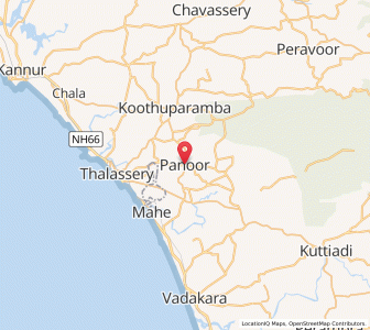Map of Panoor, Kerala