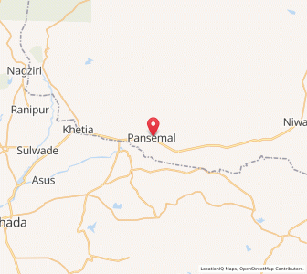 Map of Pansemal, Madhya Pradesh