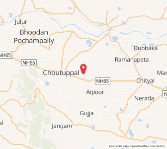 Map of Pantang, Andhra Pradesh