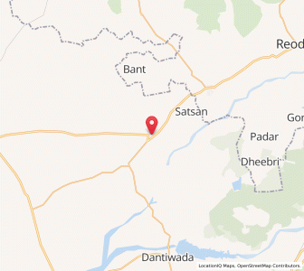 Map of Panthawada, Gujarat