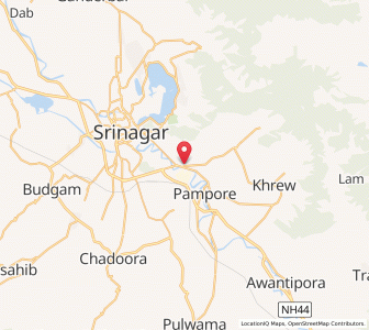 Map of Panthochhok, Kashmir