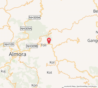 Map of Panuanaula, Uttarakhand