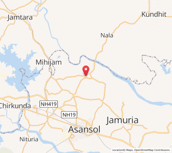 Map of Panuria, West Bengal