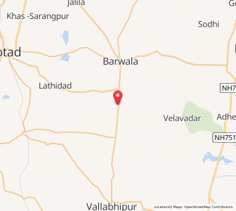 Map of Panvi, Gujarat