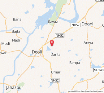 Map of Panwar, Rajasthan