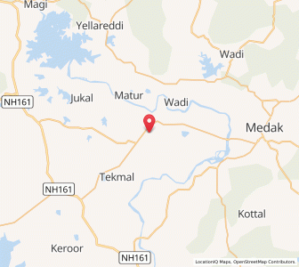Map of Papannapet, Andhra Pradesh