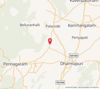 Map of Papparappatti, Tamil Nadu