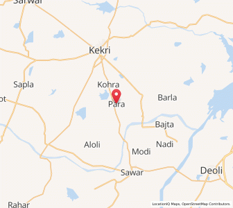Map of Para, Rajasthan