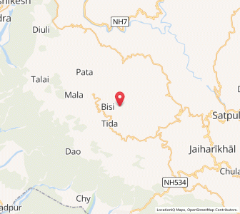 Map of Paranda, Uttarakhand