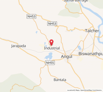 Map of Paranga, Odisha