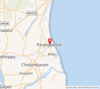 Map of Parangipettai, Tamil Nadu