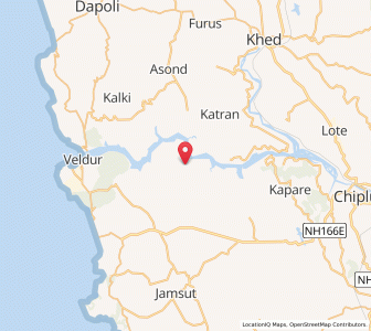 Map of Parchuri, Maharashtra