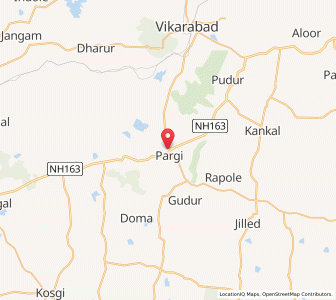 Map of Pargi, Andhra Pradesh