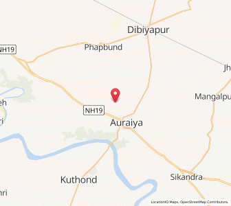 Map of Parhin, Uttar Pradesh