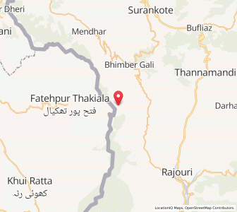 Map of Parhuti, Kashmir