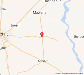 Map of Parichhatgarh, Uttar Pradesh