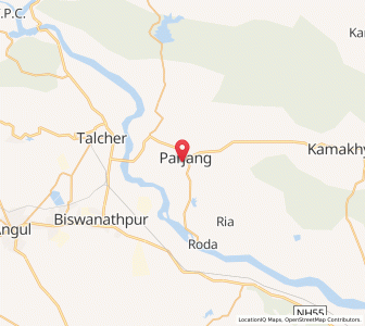 Map of Parjang, Odisha