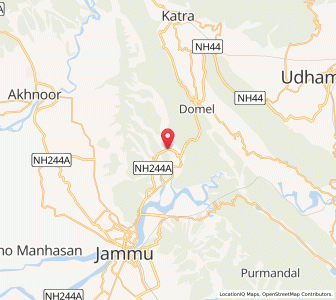 Map of Parjgirain, Kashmir