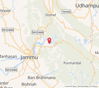 Map of Parkalta, Kashmir