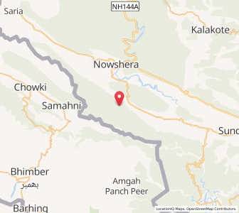 Map of Parol ka Dhak, Kashmir
