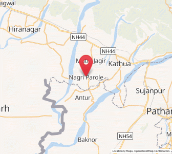 Map of Parol, Kashmir
