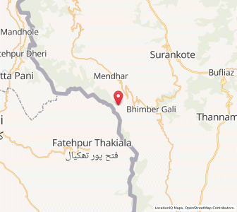 Map of Parot, Kashmir
