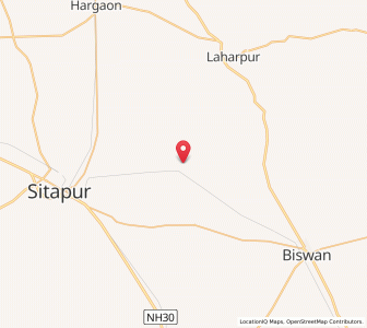 Map of Parsendi, Uttar Pradesh