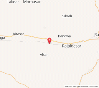 Map of Parsneu, Rajasthan