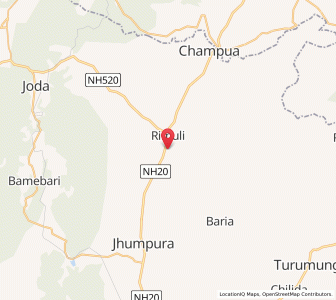 Map of Parsora, Odisha