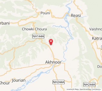 Map of Parsoti, Kashmir