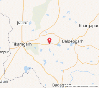 Map of Parsua, Madhya Pradesh